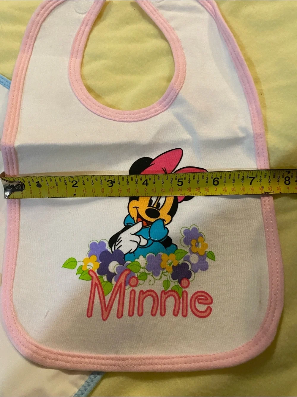 Vintage Disney Baby Bibs Set with Pooh, Minnie & Mickey - White & Pastels NWOT